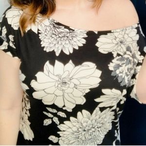 E.Luna off the shoulder floral top
